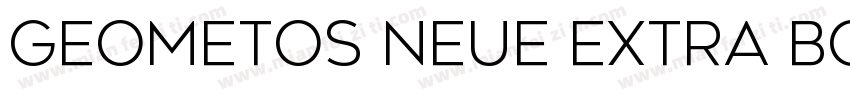 Geometos Neue Extra Bold字体转换